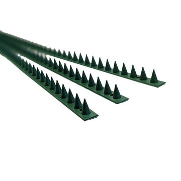 TronicXL Taubenspikes 10x GRÜN Taubenspikes Taubenabwehr Vogelabwehr Spikes Kunststoff Set, 10-St.