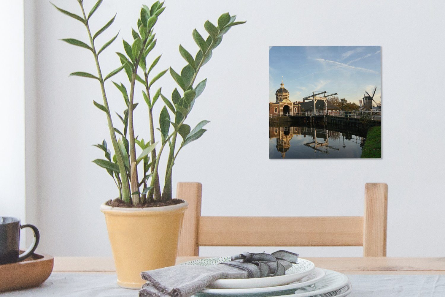 (1 Tor Wohnzimmer - - Bilder Leinwand Leinwandbild Wasser für Leiden, St), OneMillionCanvasses® Schlafzimmer