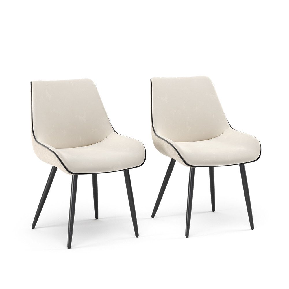 Esszimmerstuhl Eleganza, Beige, 2er Set