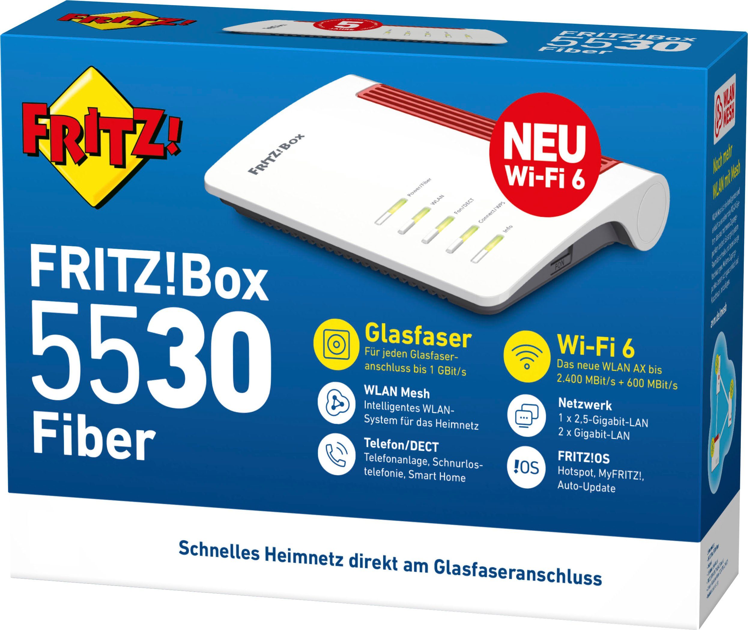 Fiber AVM 5530 WLAN-Router FRITZ!Box