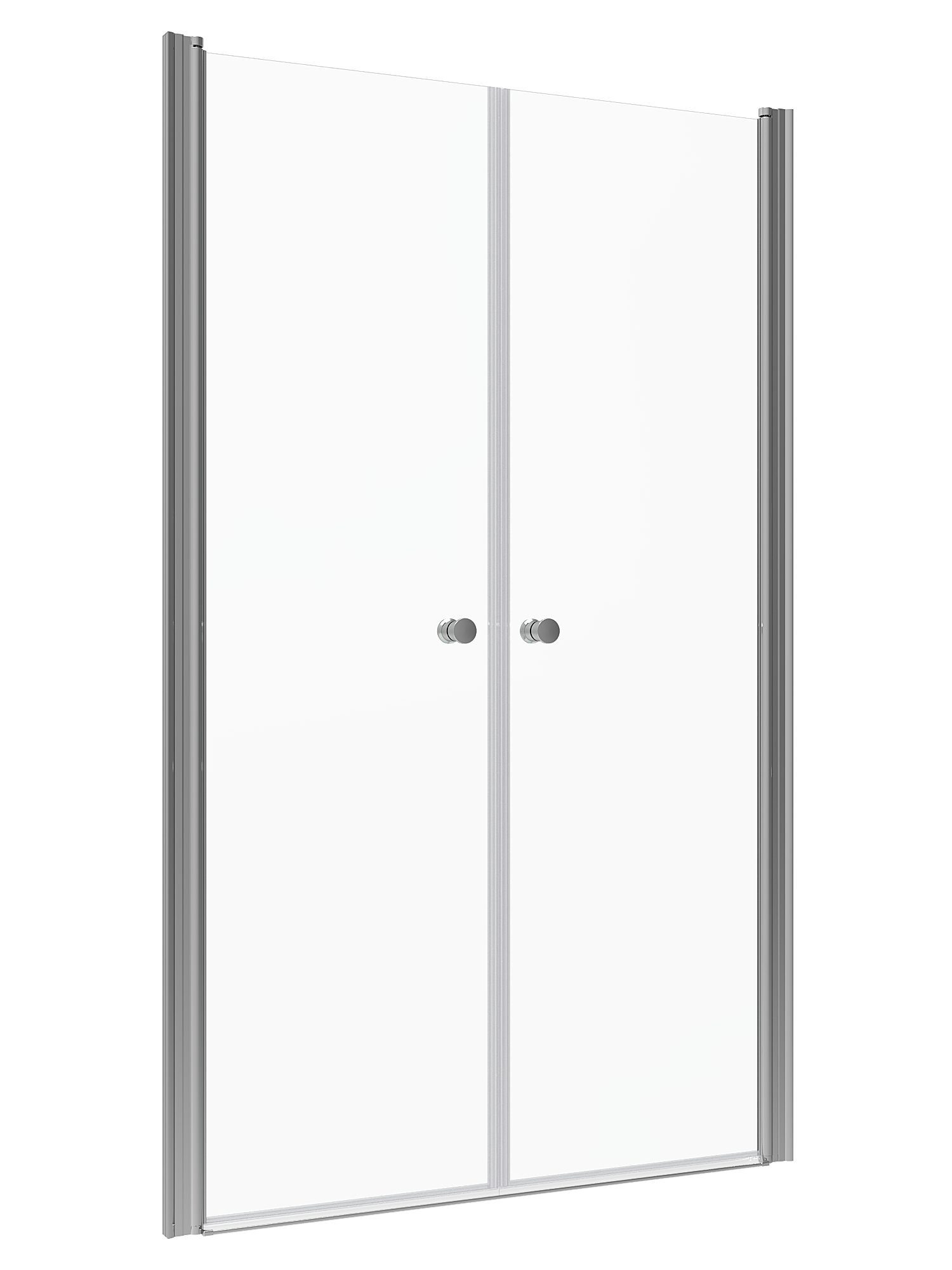 AQUABATOS Dusch-Pendeltür Duschtür für Nischen Duschabtrennung Pendeltür Nischentür Dusche, 80x197 cm, 6 mm Einscheibensicherheitsglas, Nano Beschichtung,passend für Rechts-und Links Montage,barrierefrei