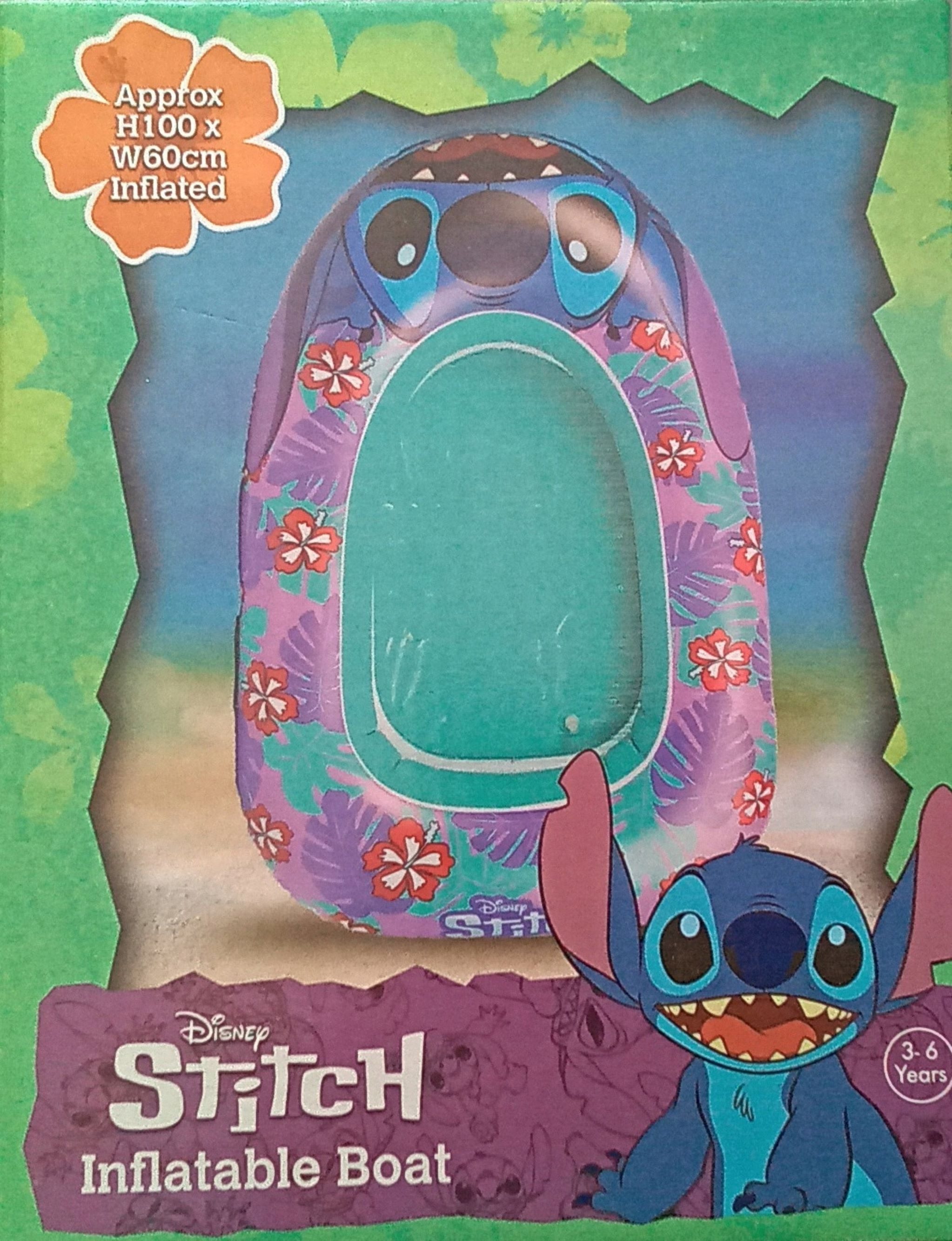 Festivalartikel Kinder-Schlauchboot Aufblasbares Boot Disney Lilo&Stitch 100x60 cm STITCH