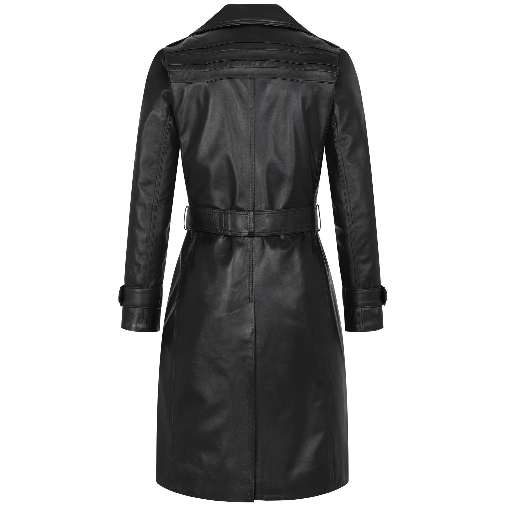 Mouflon Lederjacke Camila Einreihiger Ledertrenchcoat aus echtem, softem Lammnappa-Leder.