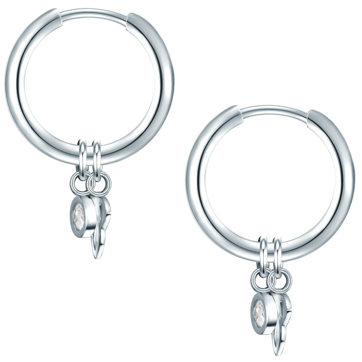 Eastside Paar Creolen Set: ES369 (2-tlg), mit Preciosa