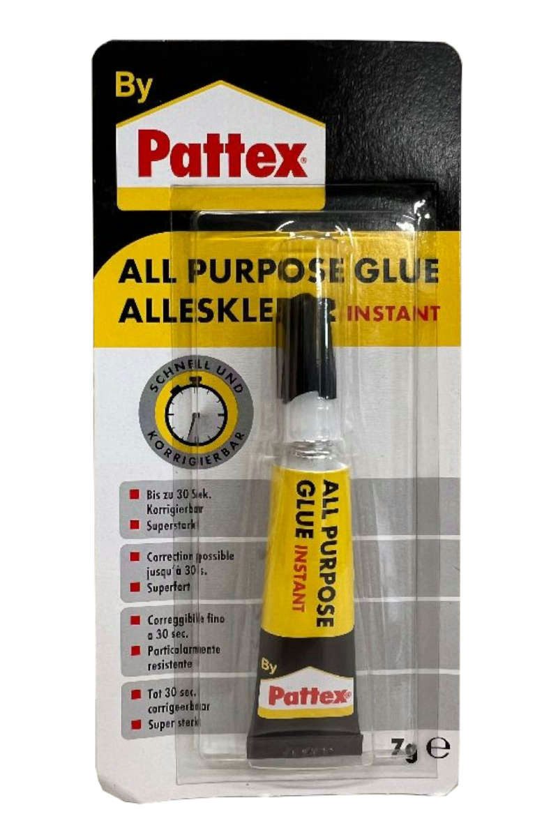 Pattex Bastelkleber Pattex Alleskleber 7 g – Universalkleber für Haushalt und Werkstatt, Vielseitiger Universalkleber für Haushalt und Werkstatt