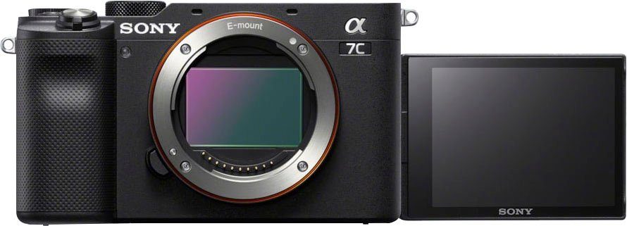 Sony ILCE-7CLB - Alpha 7C 24,2 FE mm E-Mount (FE Video, mit MP, 28–60 mm 28–60 4K F4–5,6, F4–5,6, Vollformat-Digitalkamera Echtzeit-AF) SEL2860 MP, 24,2