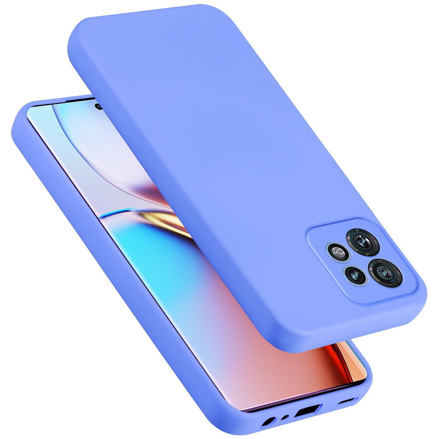 Cadorabo Handyhülle für Motorola Edge 40 Pro Hülle Motorola Edge 40 Pro, Flexible Hülle TPU Silikon Schutzhülle Back Cover Case