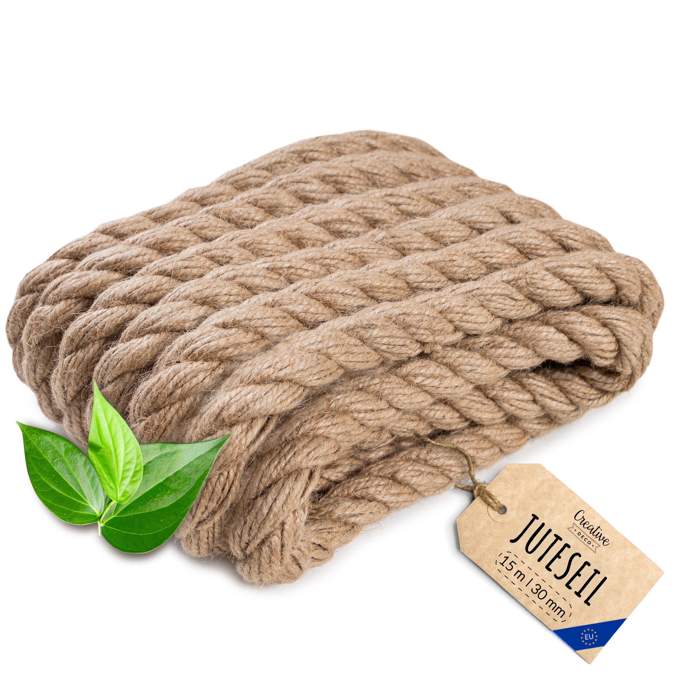 Creative Deco Juteseil Juteschnur, Jute Hanfseil Tau Schnur Seil