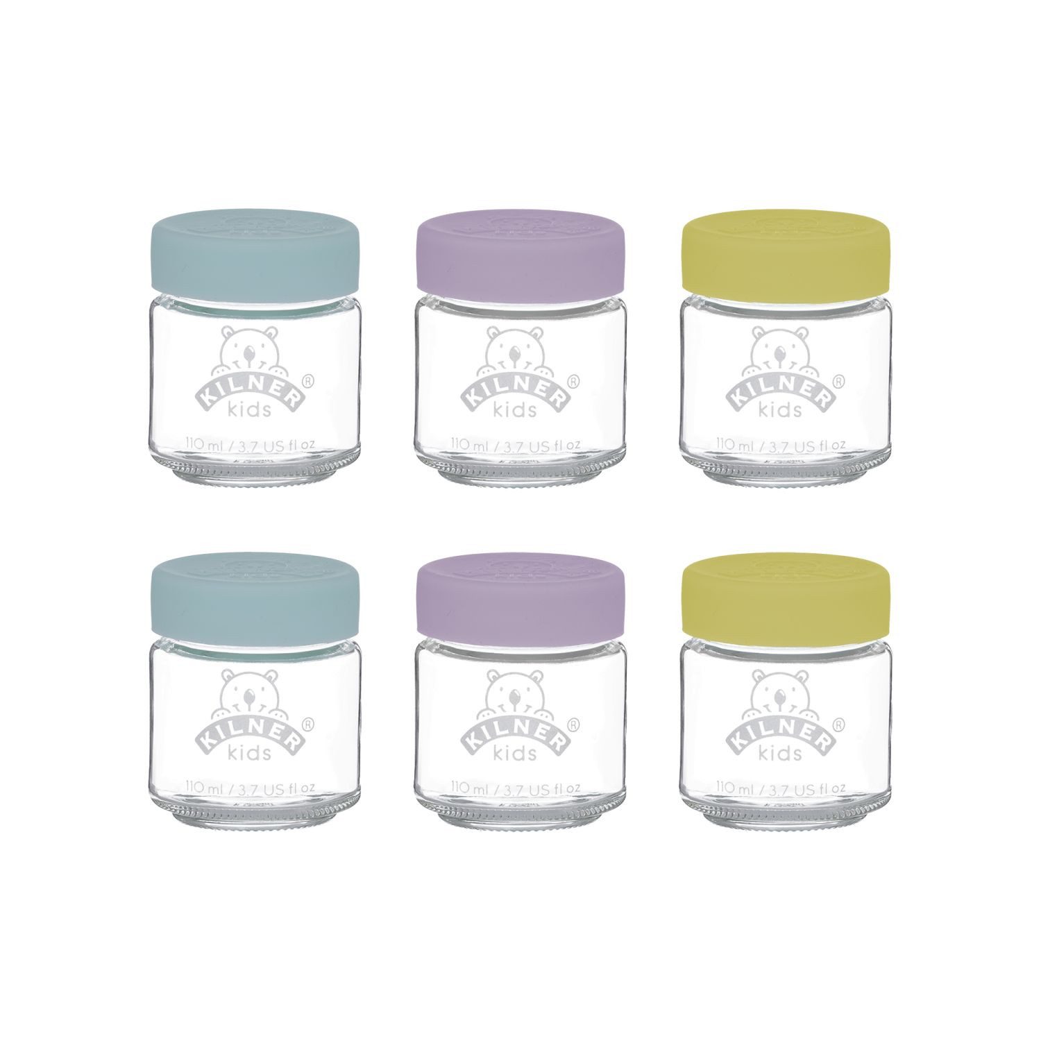 KILNER Aufbewahrungsdose Babygläser 110 ml 6er Set (Set, 6 St)