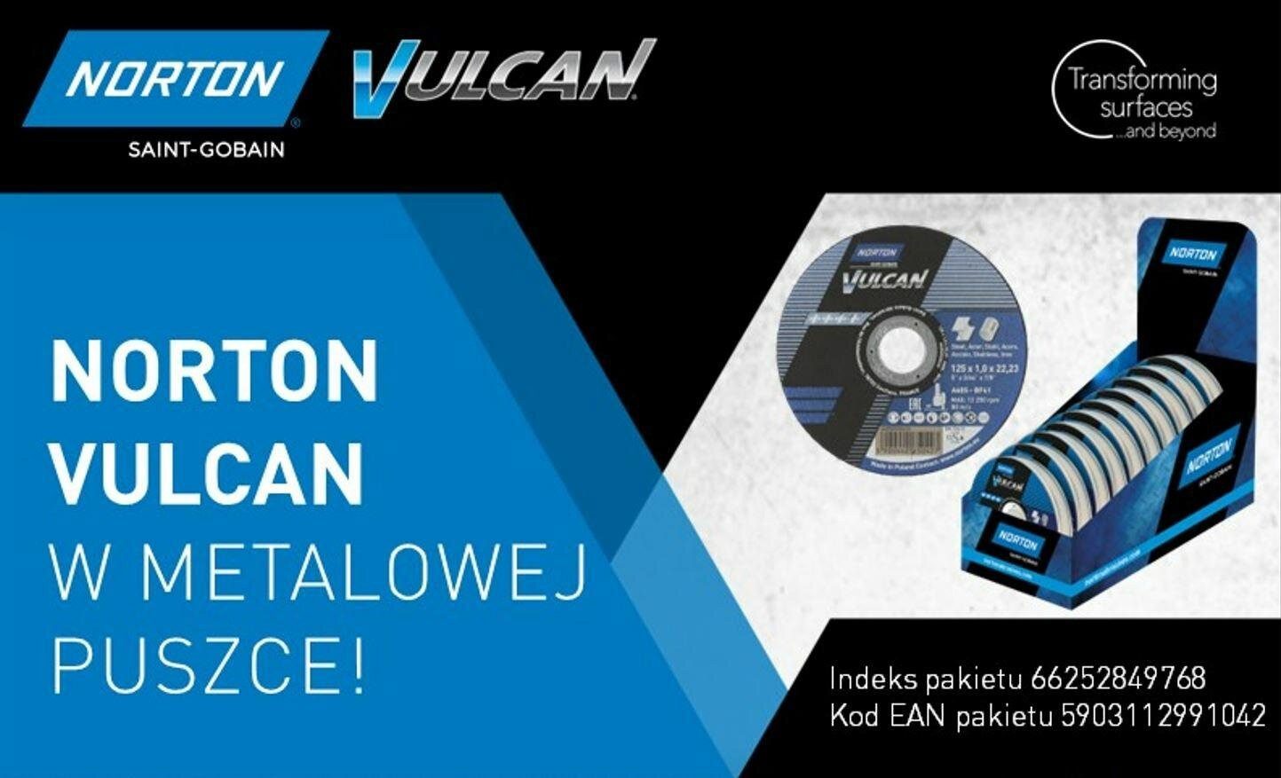 Norton Trennscheibe NORTON-DISC. VULCAN 125 x 1,0