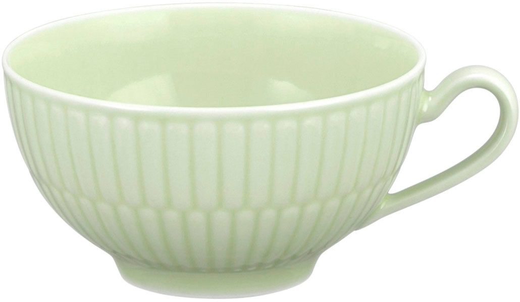 Seltmann Weiden Geschirr-Set Teeservice 18-teilig klein Amina seladon (18-tlg), 6 Personen, Porzellan, Teller, Tassen, grün, Amina – Bild 4 von 5