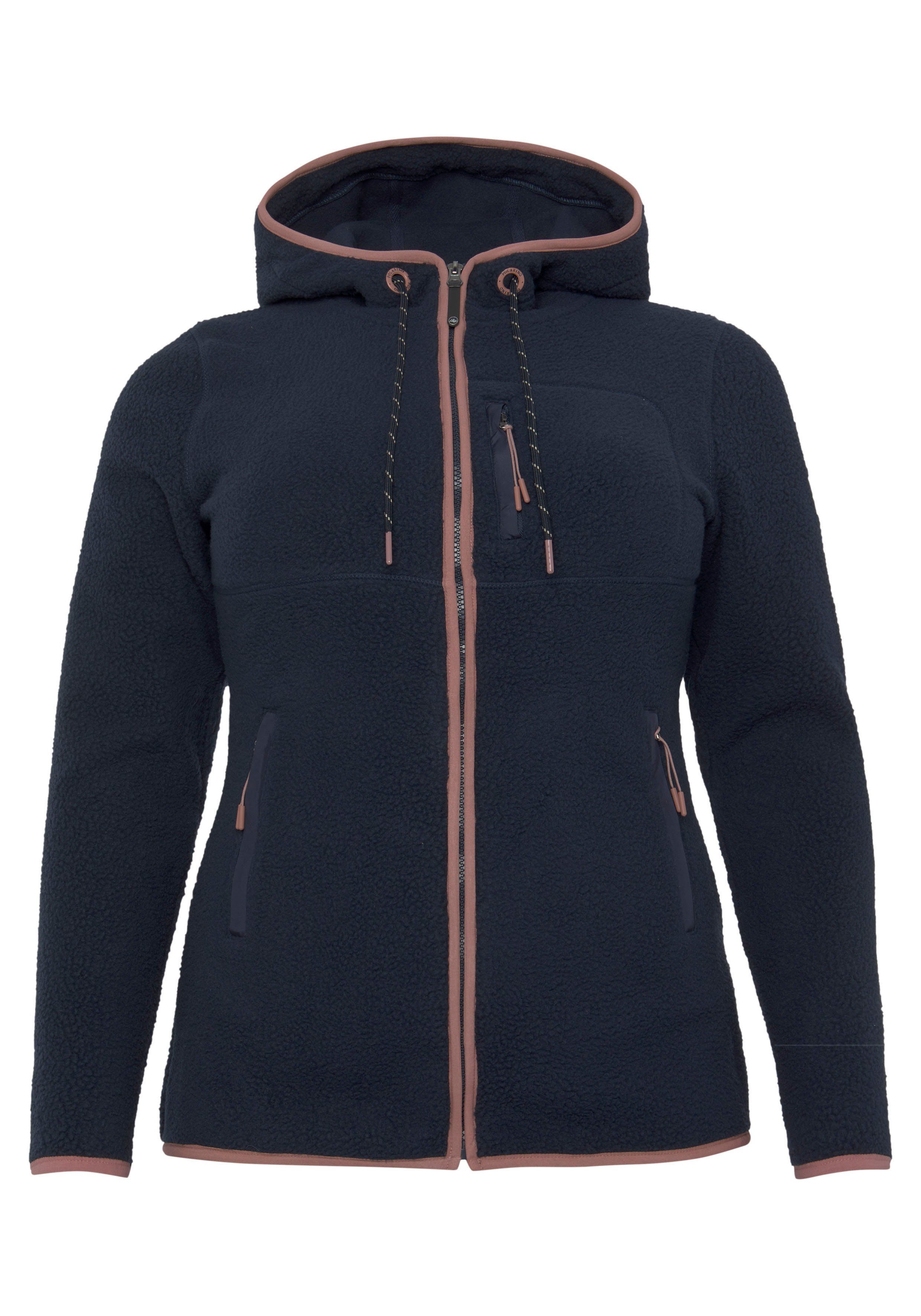 Polarino Fleecejacke für kalte Tage, aus Fleece, modischer Stil