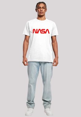 F4NT4STIC T-Shirt NASA Modern Logo White Herren,Premium Merch,Regular-Fit,Basic,Bedruckt