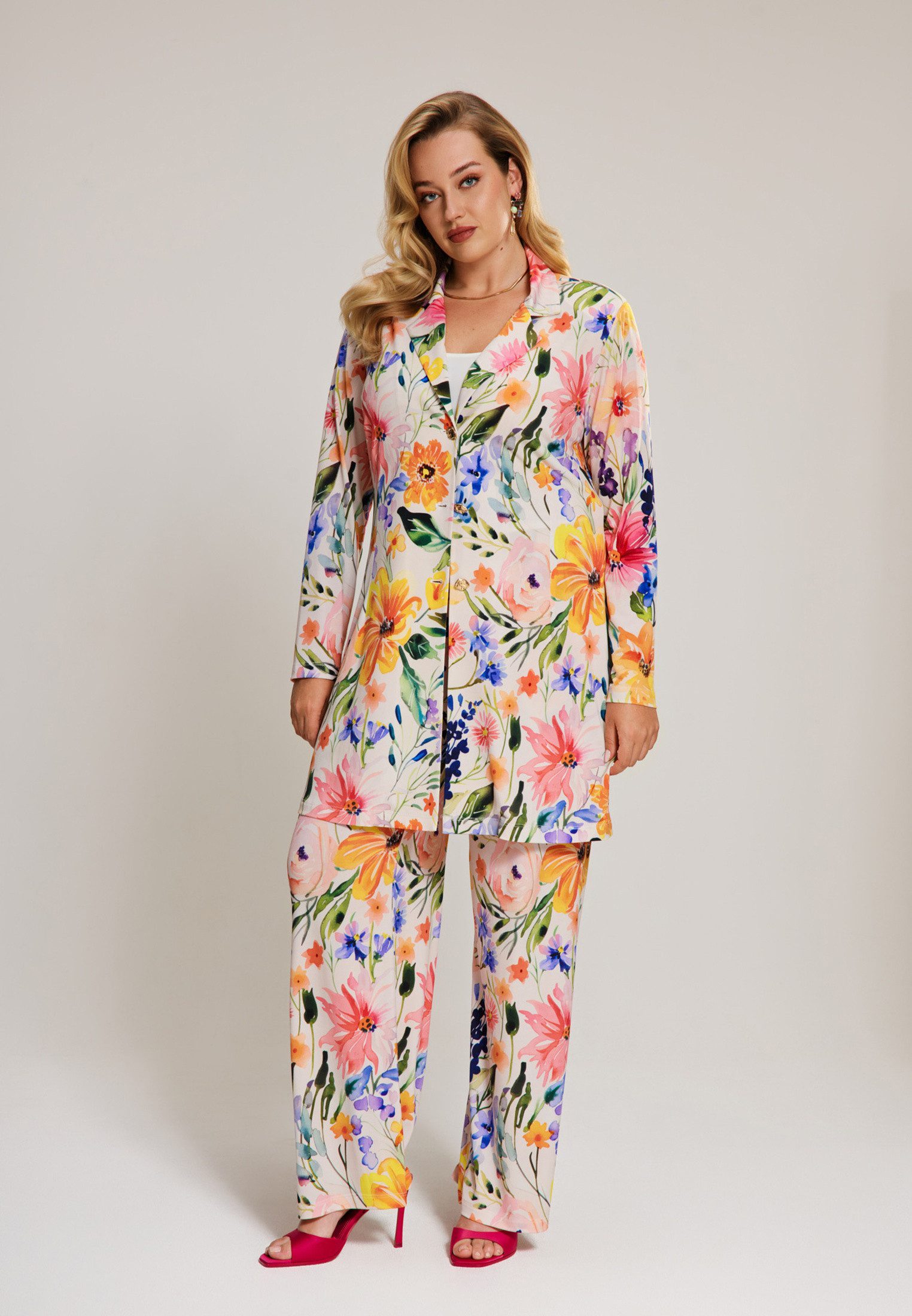 YOEK Jackenblazer Damen Blazer mit Druck günstig online kaufen