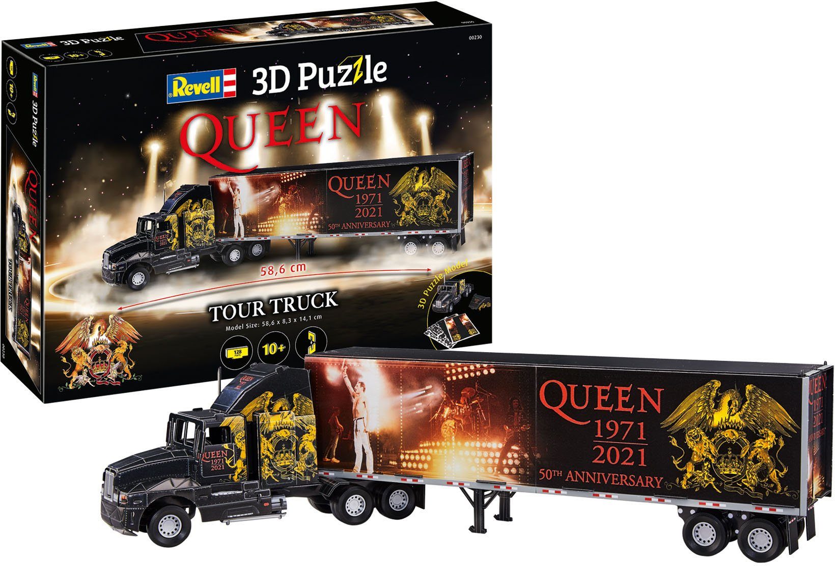 Image of REVELL QUEEN Tour Truck - 50th Anniversary 3D Puzzle, Mehrfarbig