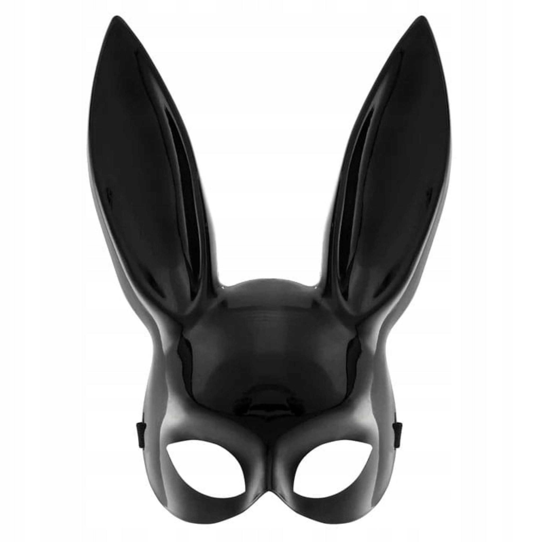 Kostüm Schwarze Kaninchenmaske für Halloween (32x24 cm)