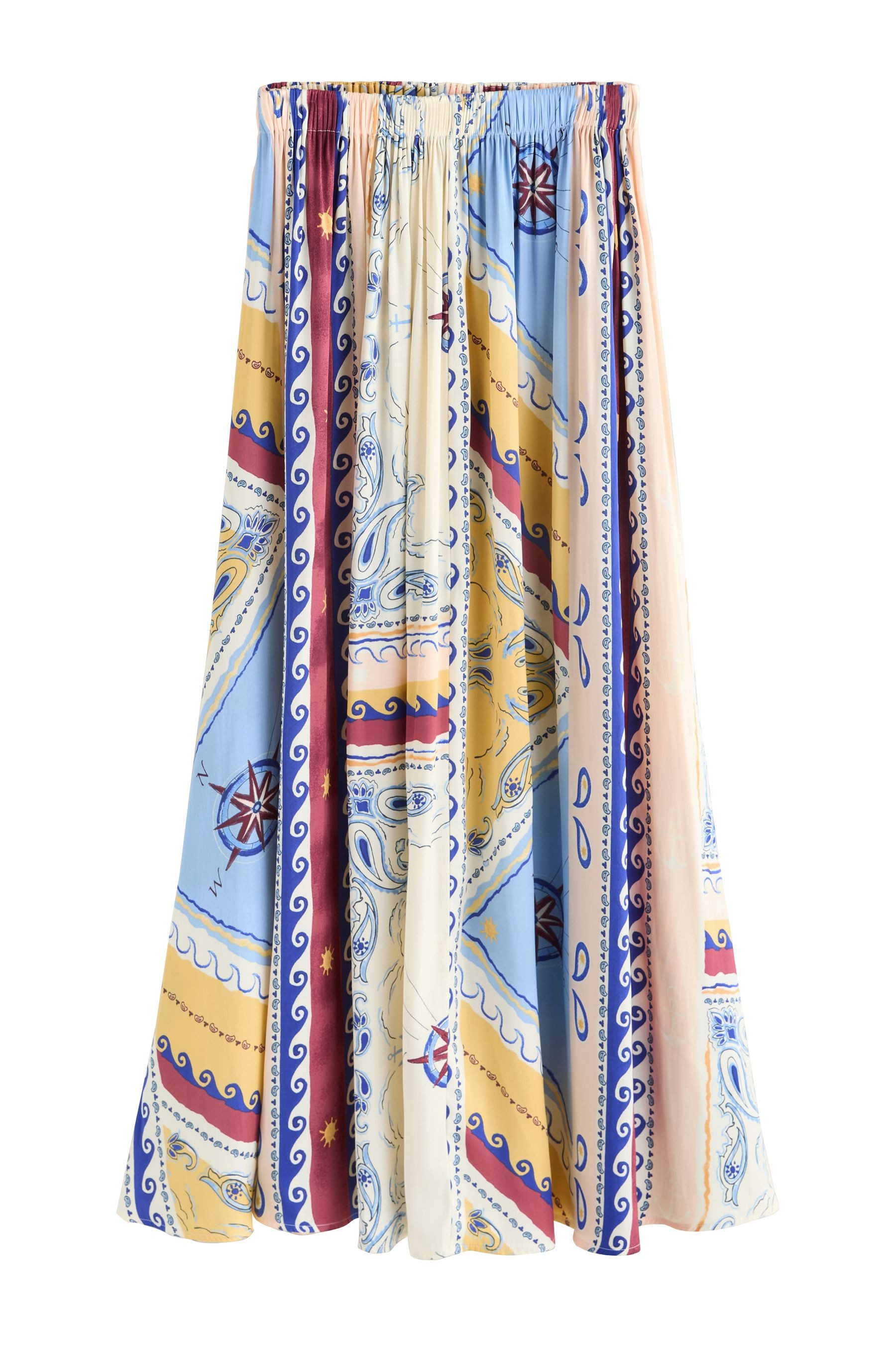 Next Maxirock Plissierter Maxirock aus Satin (1-tlg)