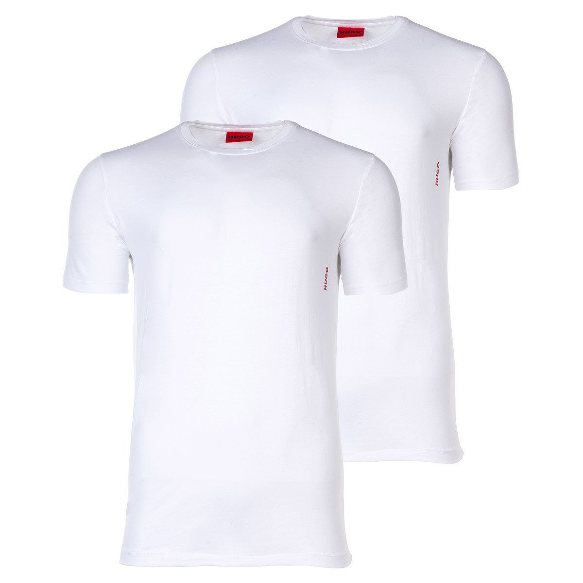 HUGO T-Shirt »2er Pack Rundhals« mit kleinem Markenschriftzug auf der  linken Seite