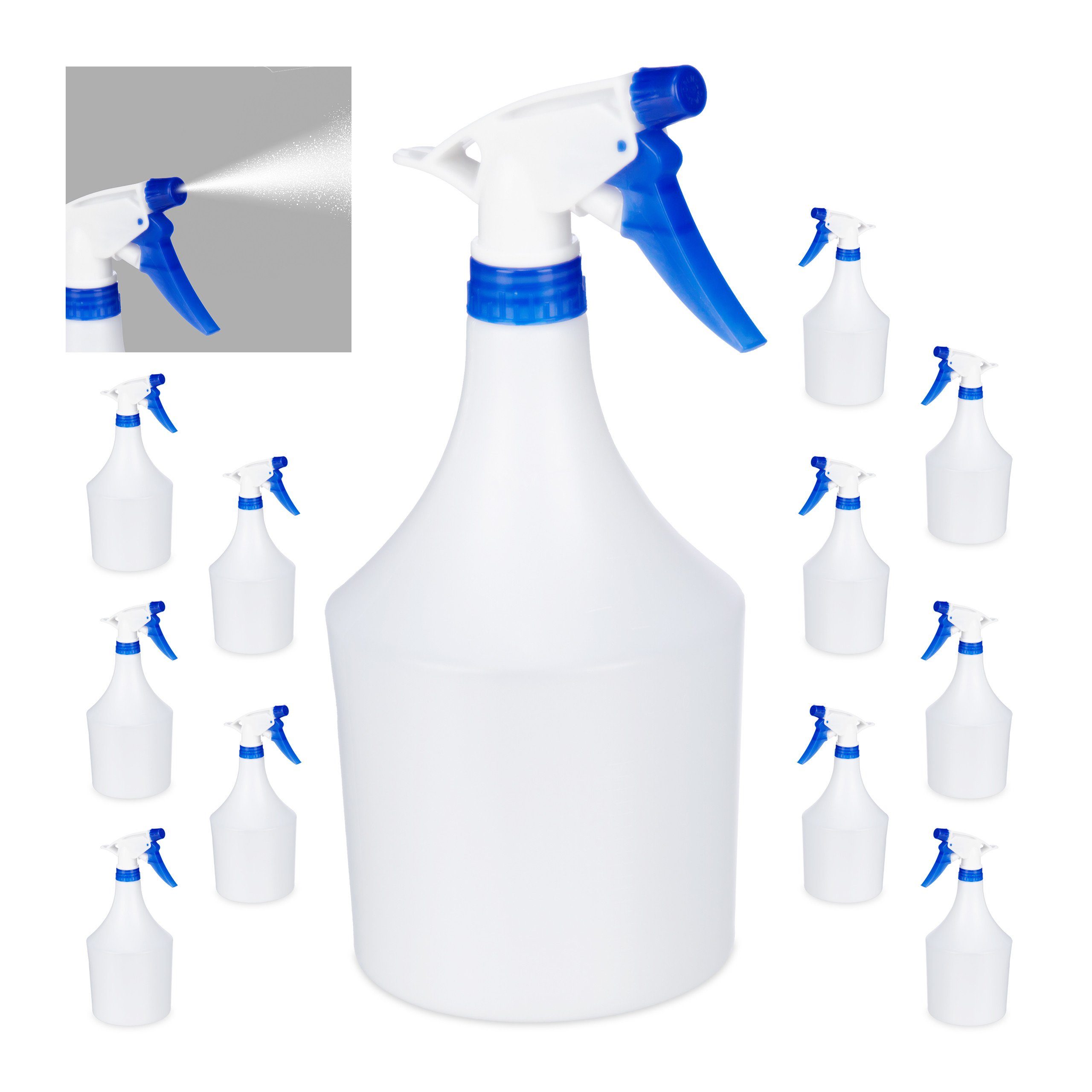 Sprühflasche 12x Sprühflasche in Blau