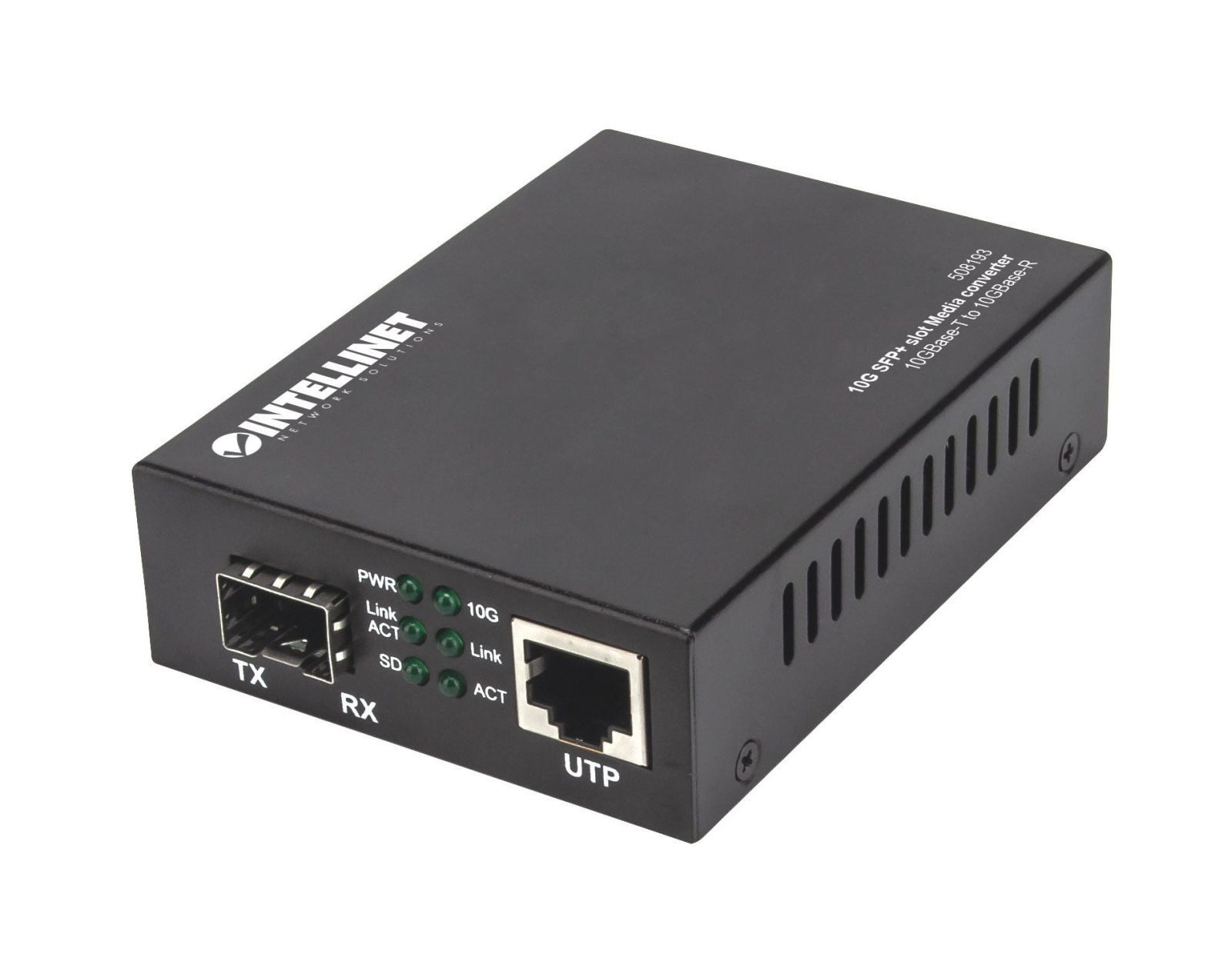 Intellinet 10GBase-T auf 10GBase-R Medienkonverter, 1 x 10 GB SFP+ Slot, 1 x 1... Netzwerk-Switch