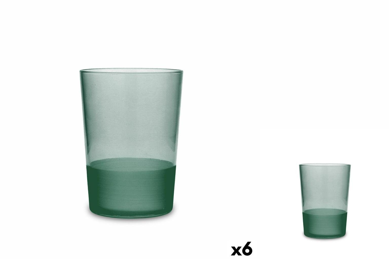 Quid Glas Becher Quid Pincel grün Glas 510 ml 6 Stück, Glas