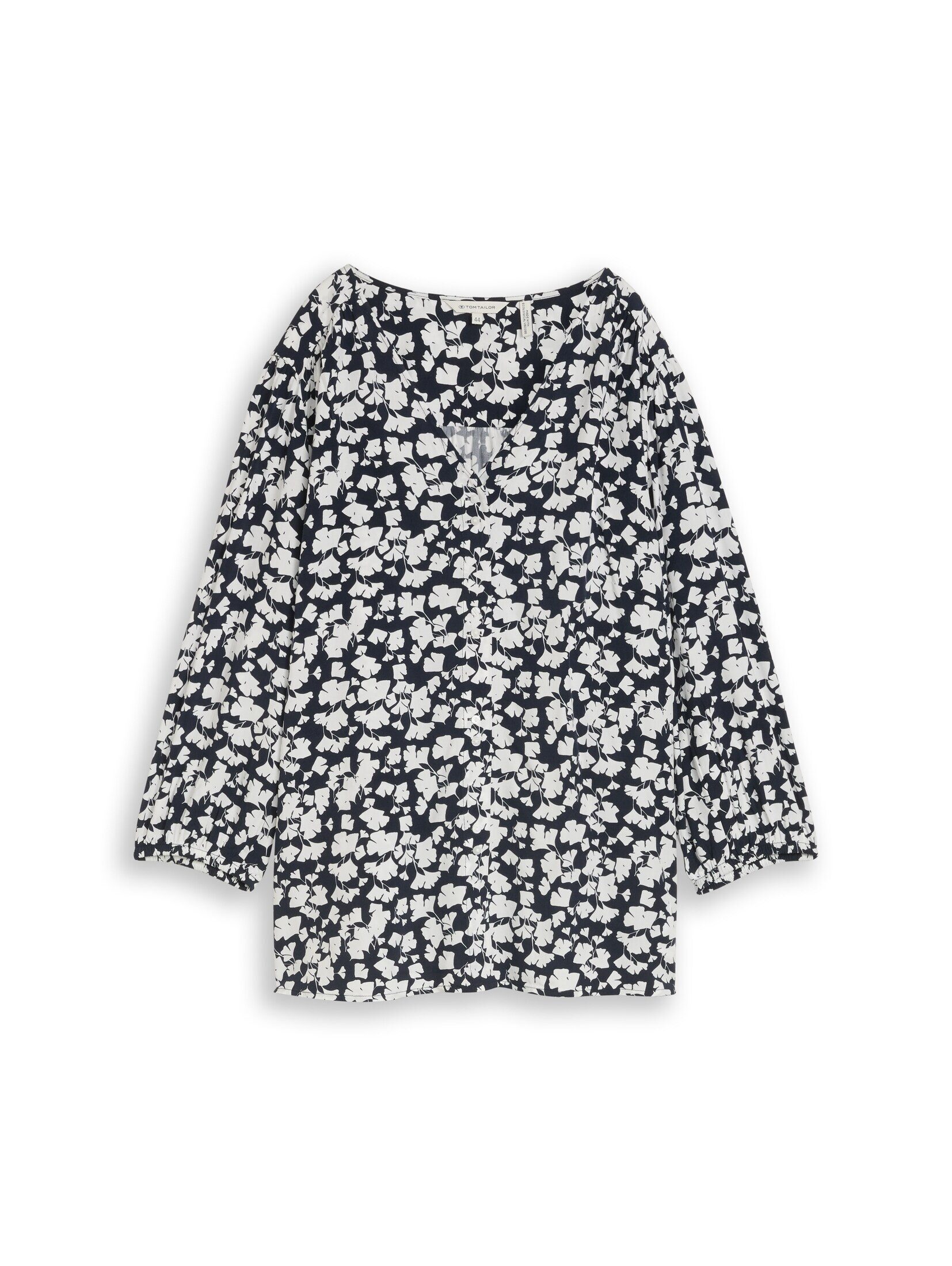 TOM TAILOR PLUS Langarmbluse Blusen & Shirts Plus Size - Bluse aus Viskose günstig online kaufen