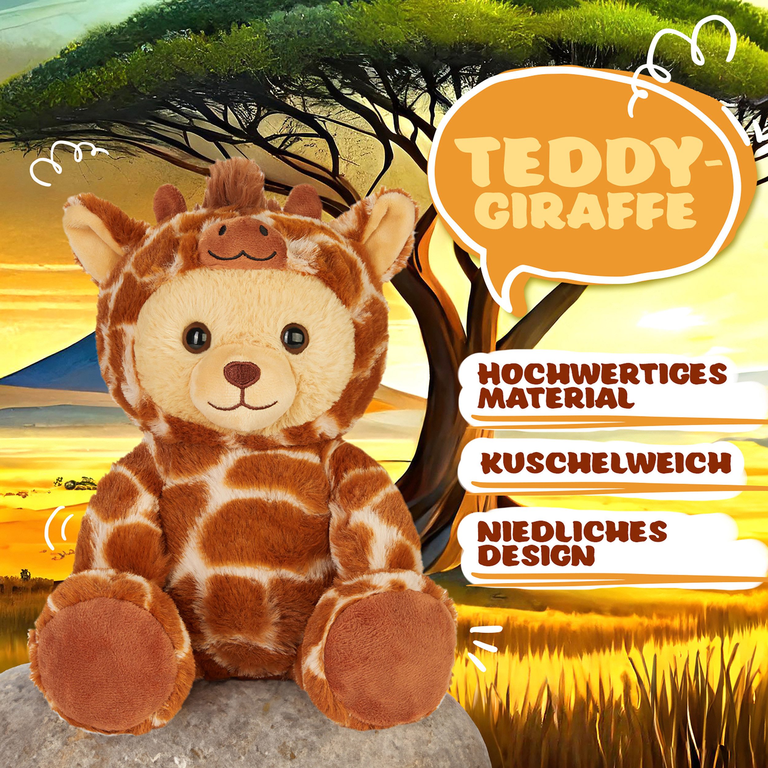 BRUBIES Kuscheltier Teddy Giraffe - 25 cm Teddybär im Giraffenkostüm mit Ka günstig online kaufen