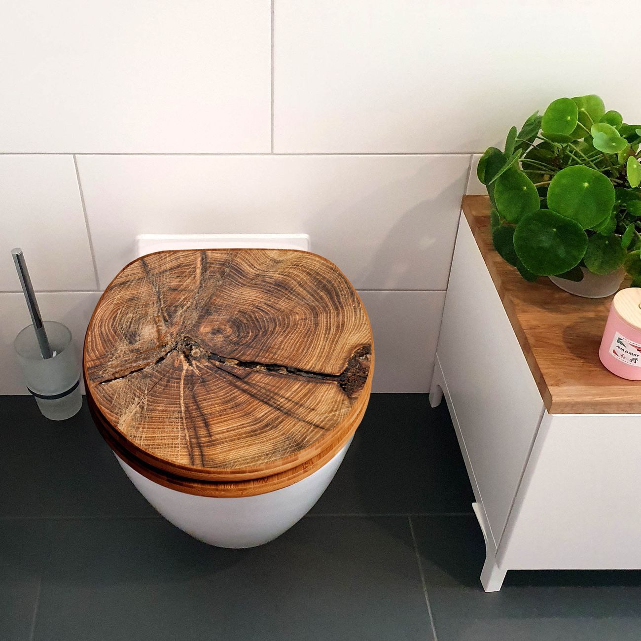 banjado WC-Sitz Bambus Motiv Jahresringe (umweltfreundliches Material, Edel günstig online kaufen