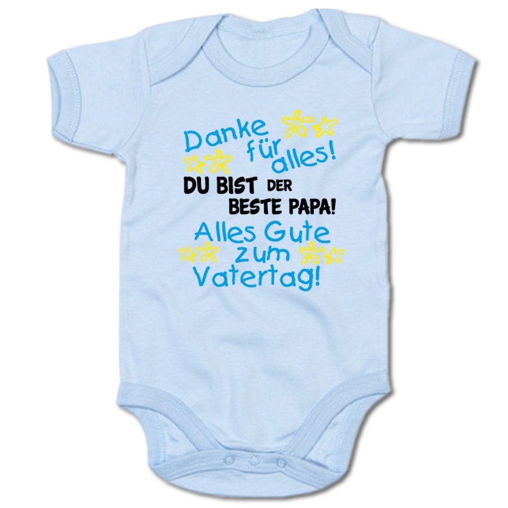 G-graphics Kurzarmbody Danke für alles! Du bist der beste Papa! Alles Gute zum Vatertag! Baby Body mit Spruch / Motiv / Aufdruck • zum Vatertag