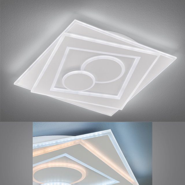 Farbsteuerung, Dimmfunktion, Deckenleuchte FISCHER Ratio, fest LED HONSEL integriert & LED