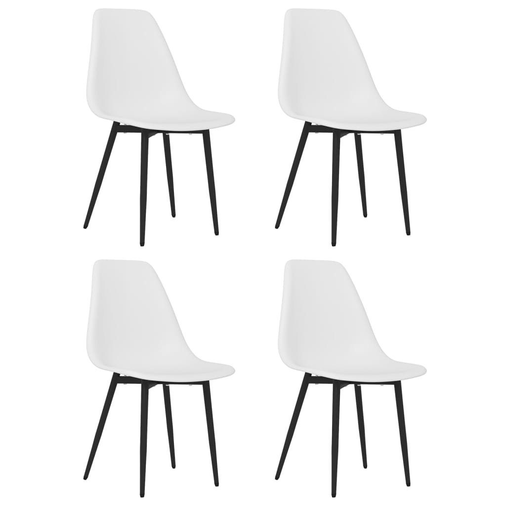 vidaXL Esszimmerstuhl Esszimmerstühle 4 Stk. Weiß günstig online kaufen