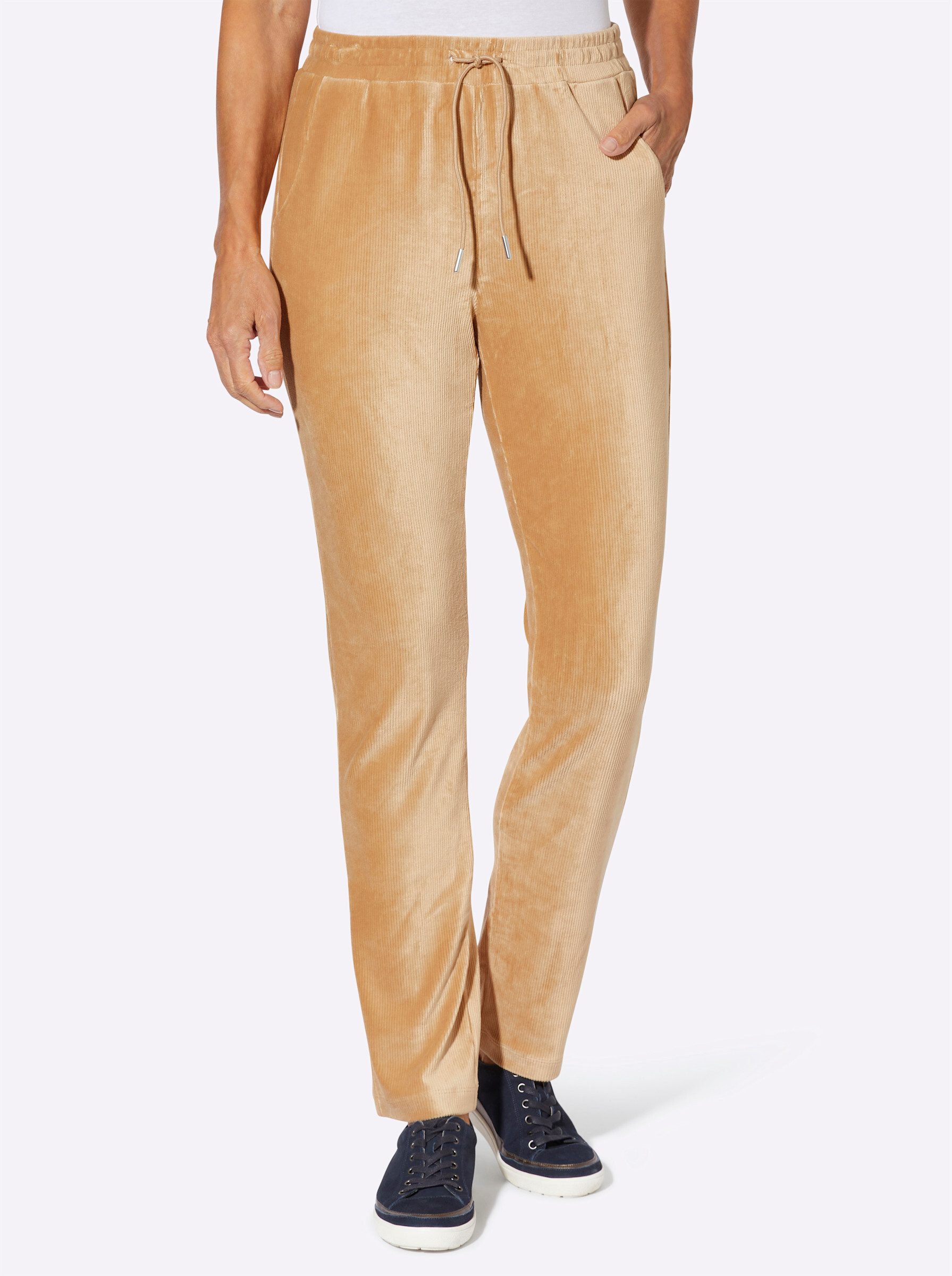 Sieh an! Jerseyhose Cord-Hose komfortabel günstig online kaufen