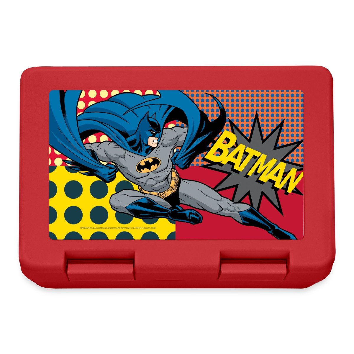 Spreadshirt Lunchbox Batman Comic Book Pose Brotdose Lunchbox, Plastik, Aluminium