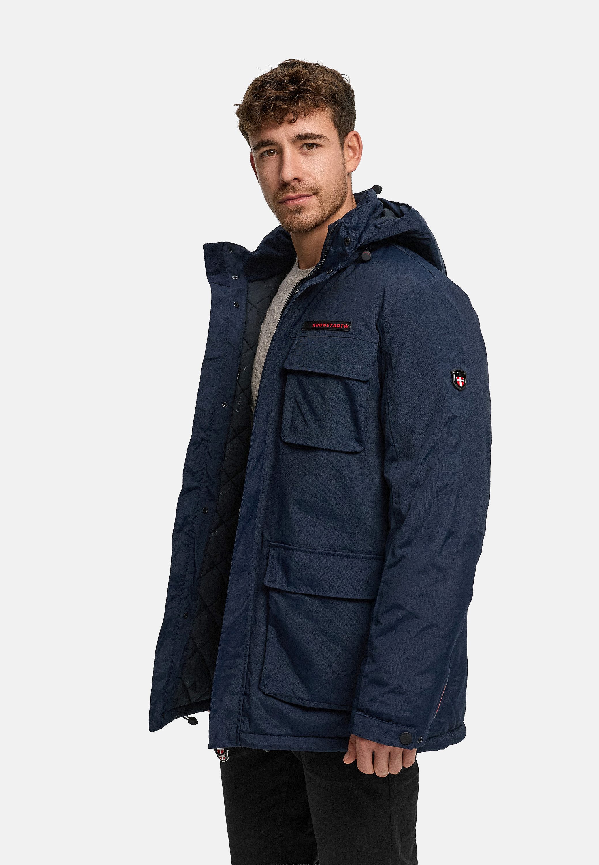 Kronstadt Winterjacke Herren KSHarrington Jacke Winter Herrenjacke Winterjacke mit Kapuze
