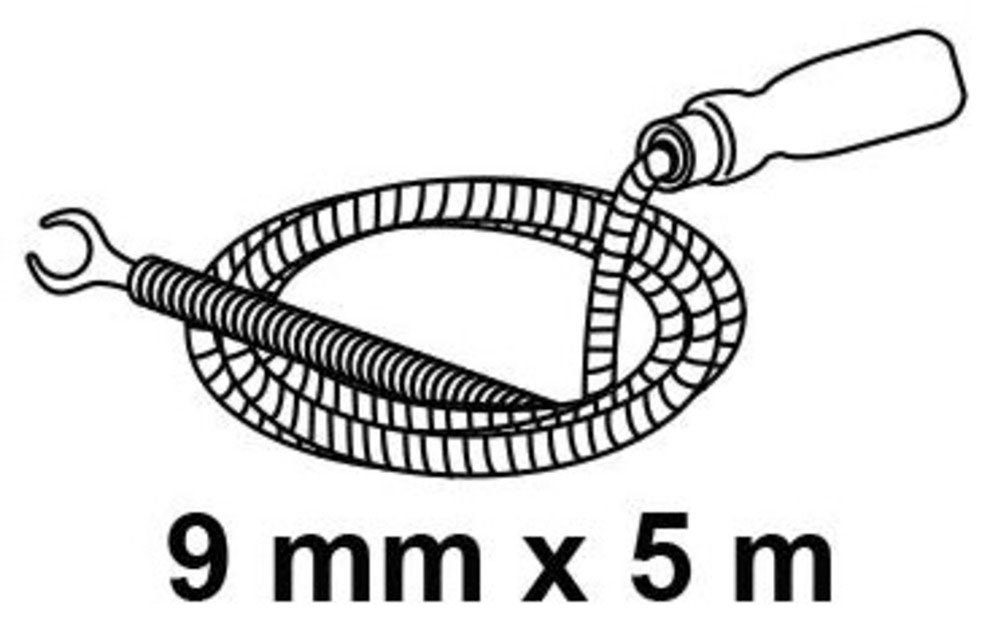 Abflussspirale Rohrreinigungsspirale, mm 5 Reinigung m, umweltfreundliche eine für 9 x Kirchhoff