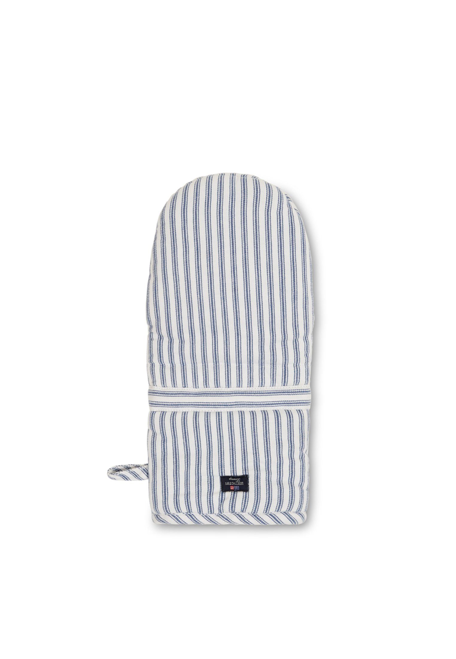 Lexington Topfhandschuhe Icons Cotton Herringbone Striped Mitten, (2-tlg) blue/white