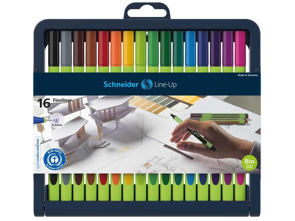 Schneider Fineliner Schneider Fineliner 'Line-Up' Stifteboxen, (16-tlg)