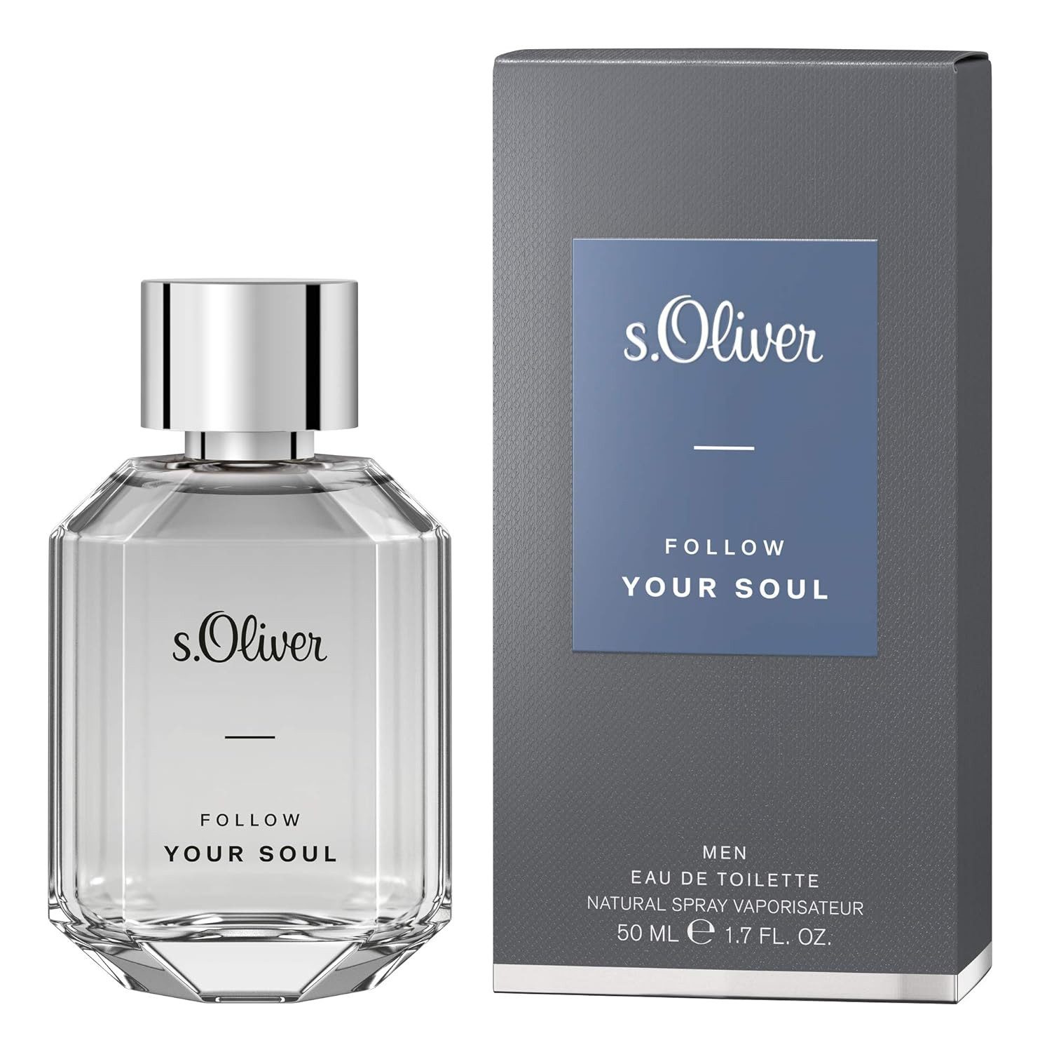 s.Oliver BLACK LABEL Eau de Toilette s.Oliver® Follow Your Soul Men, Eau de Toilette Spray 50 ml