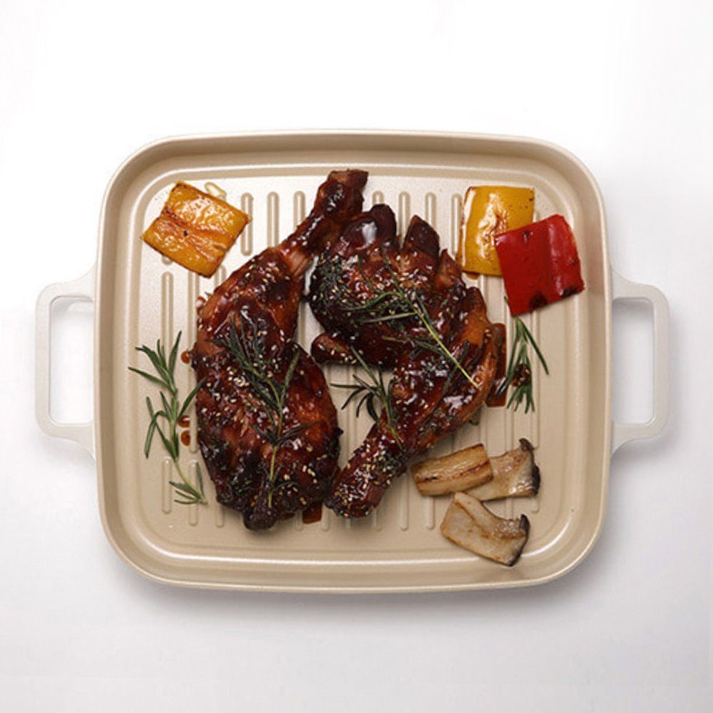NEOFLAM® Grillpfanne FIKA Grillpfanne 28cm, Aluminiumguss (1-tlg)
