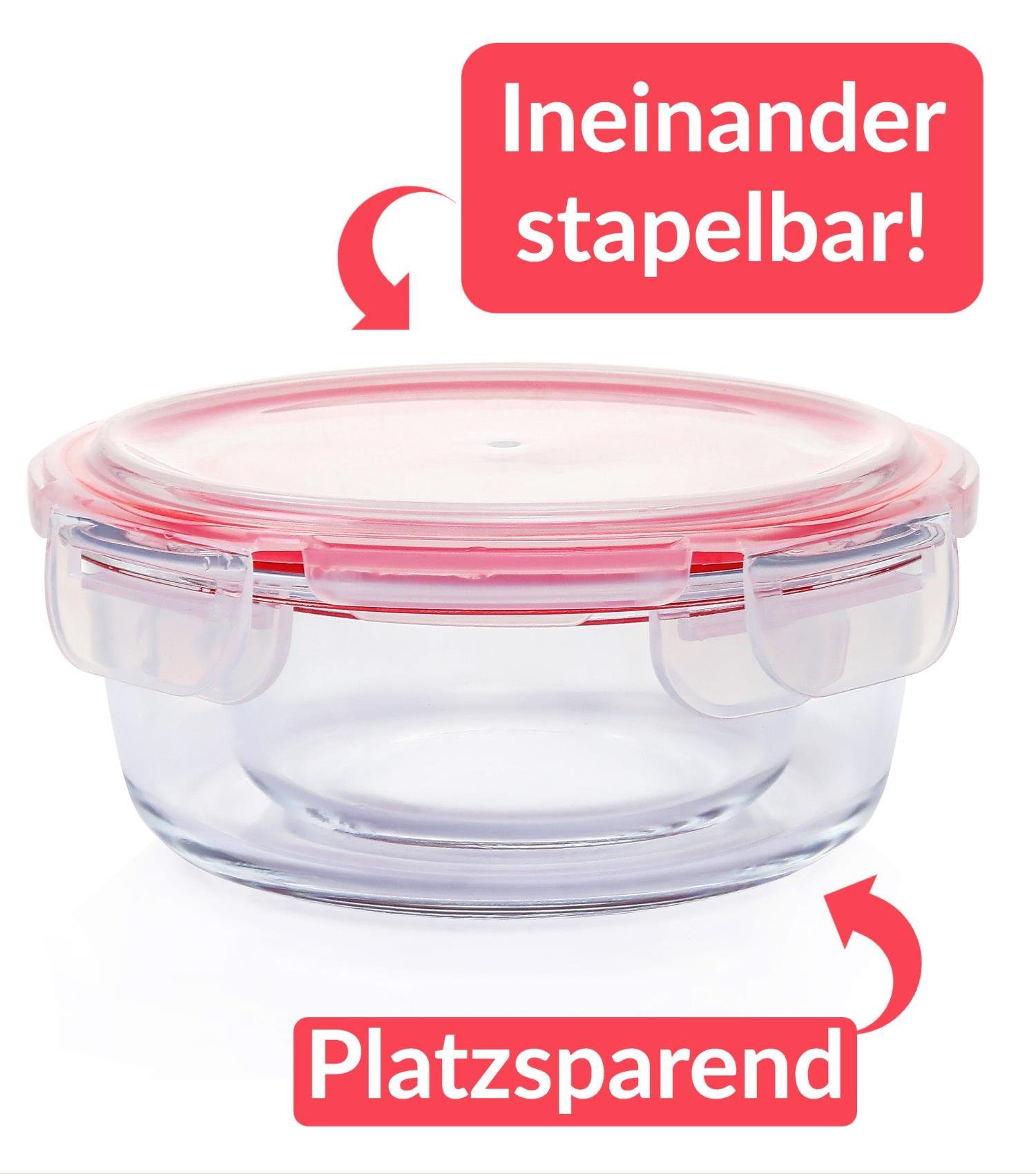 30,5cm Pizza Aufbewahrungsbox - Wiederverwendbar Mit 2 Fächern