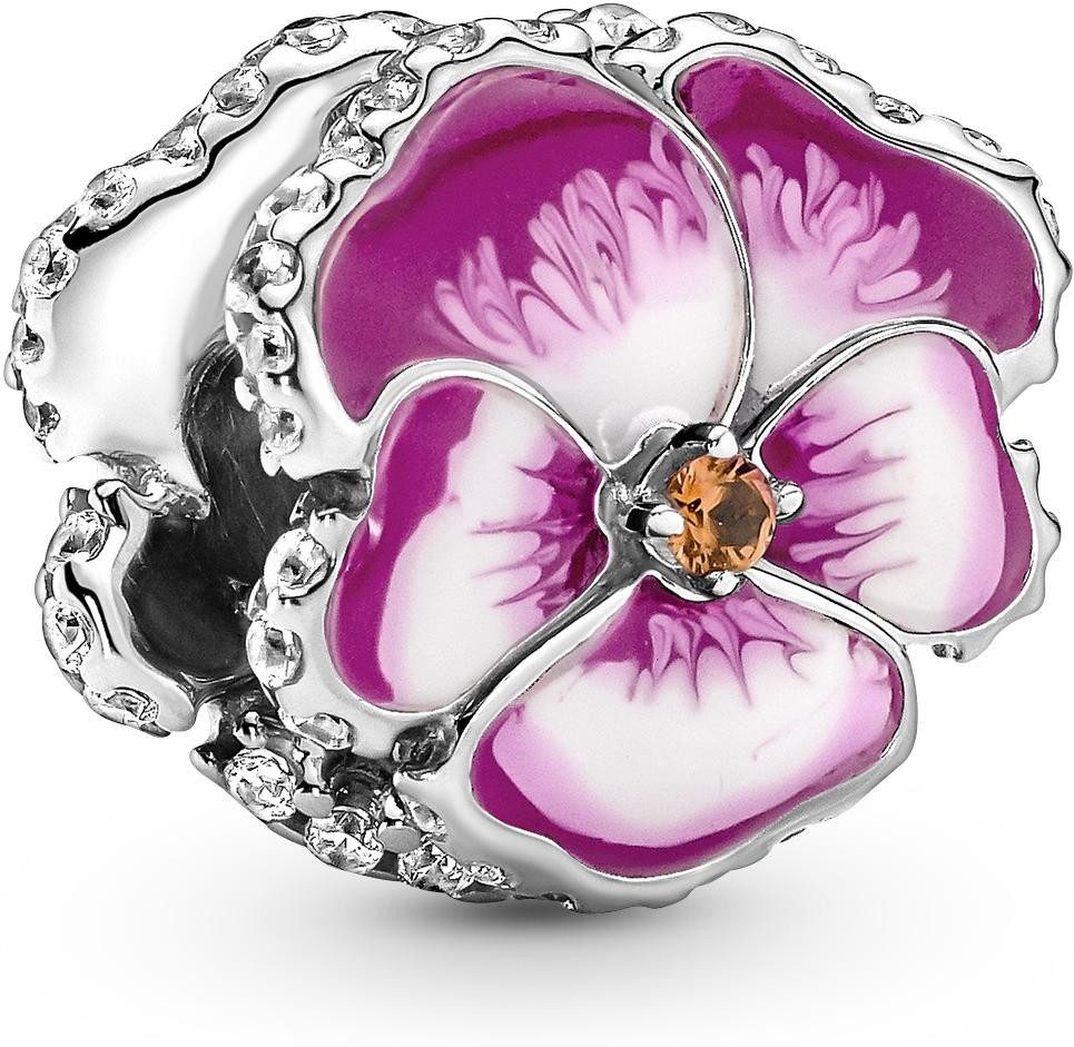 Kettenanhänger Pandora Rosafarbenes Stiefmütterchen Charm 790777C01 Anhänger