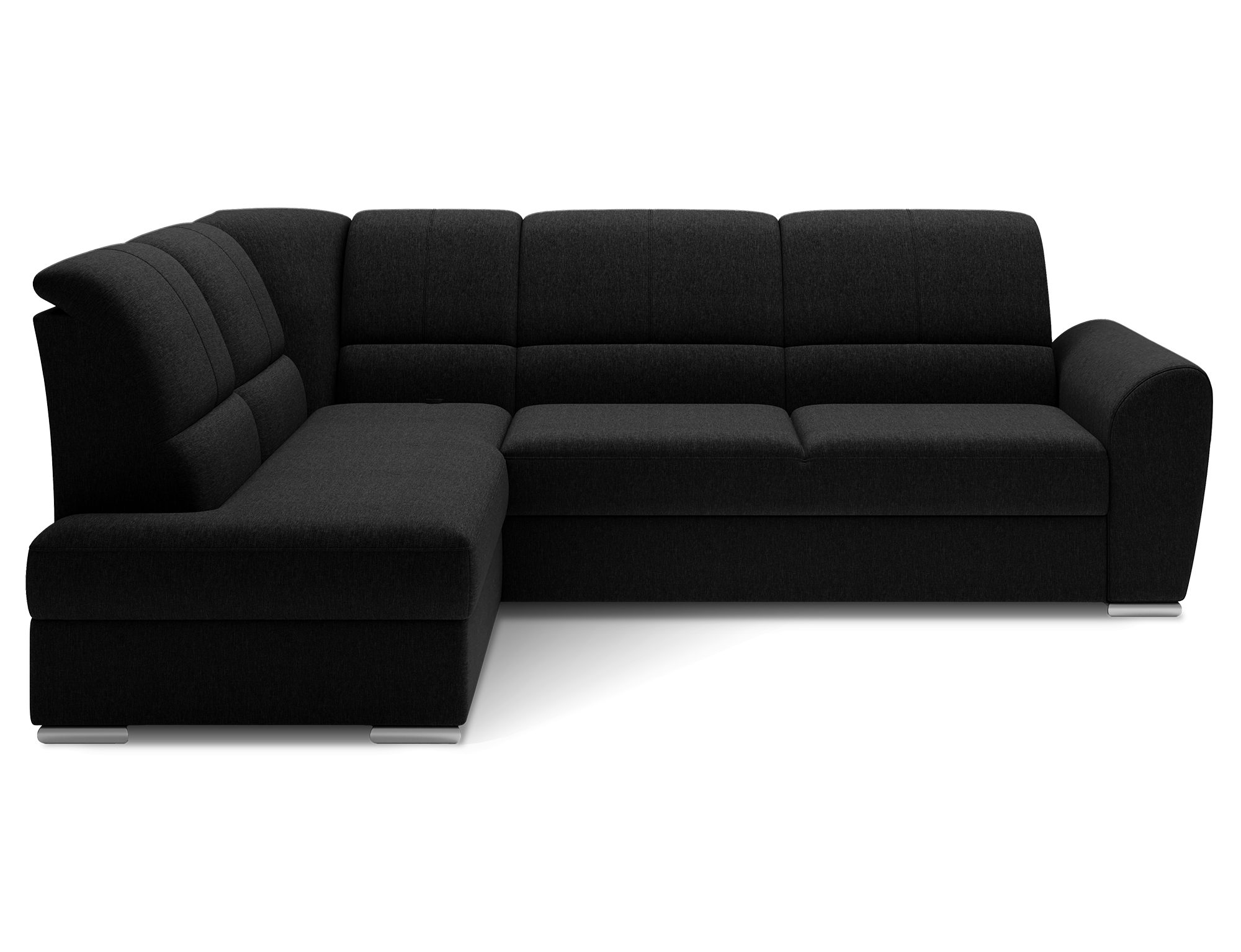 MF Design Ecksofa Ecksofa mit Schlaffunktion und Bettkasten in Webstoff, true / Dolphin / false / 1