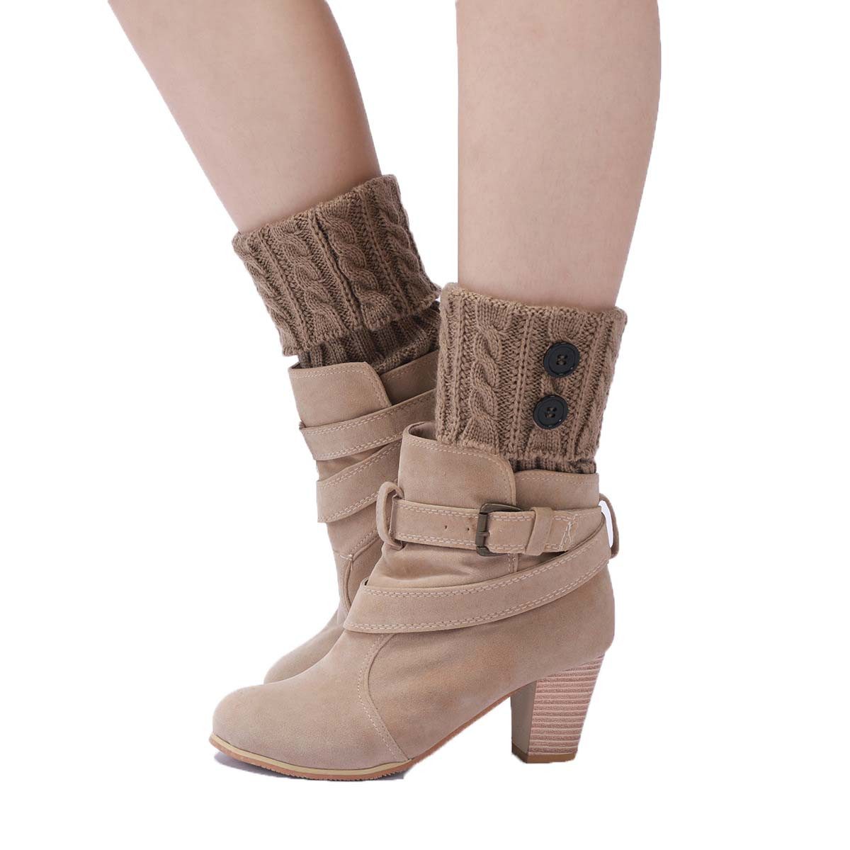 Coonoor Beinstulpen Damen Gestrickte Leg Warmers Warme Winter Beinstulpen günstig online kaufen