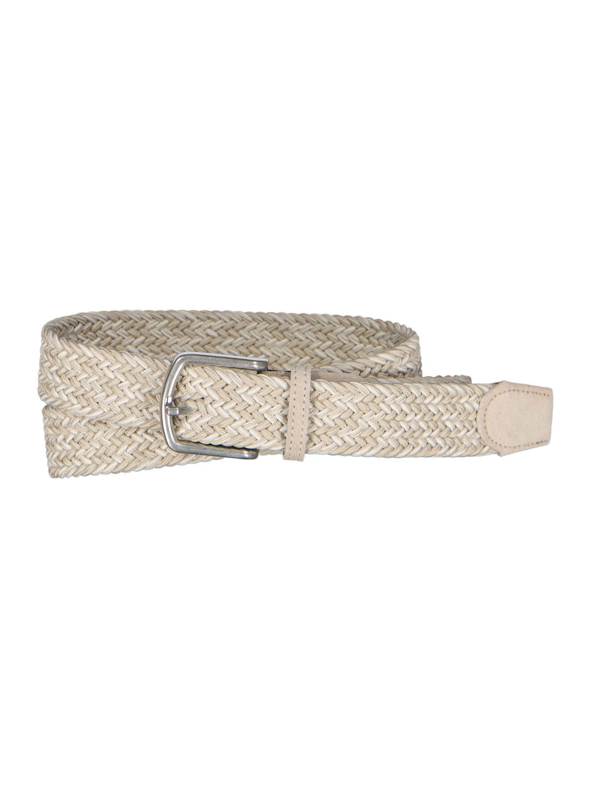 Engbers Stoffgürtel Herren Flechtbandgürtel, Beige