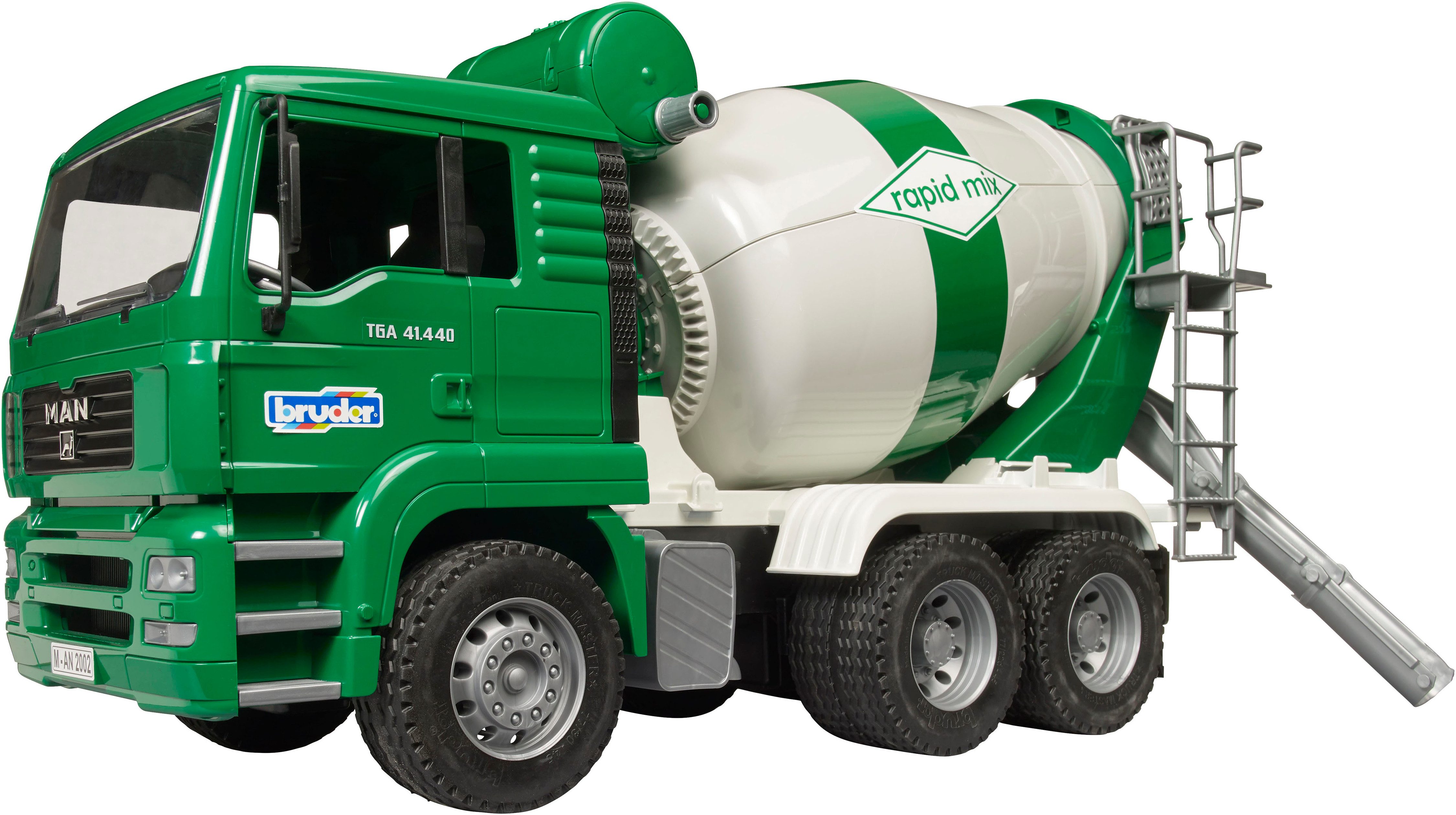 Bruder® Spielzeug-LKW MAN TGA Betonmisch-LKW rapid mix (02739), Made in Europe