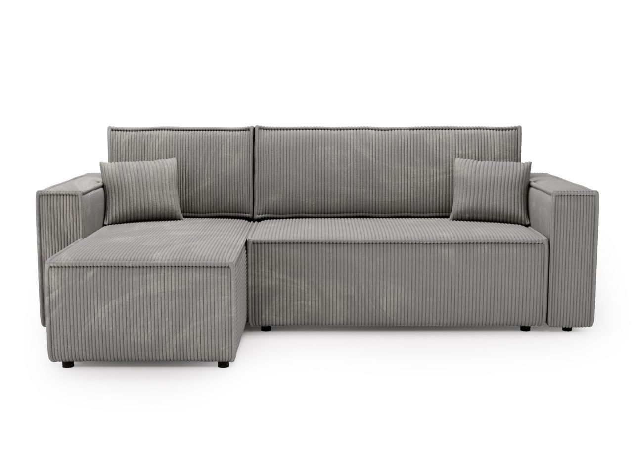 GrainGold Ecksofa L-Form Prato L, Set, Schlaffunktion, Bettkasten, DL-Mechanismus, Wellenfederkern