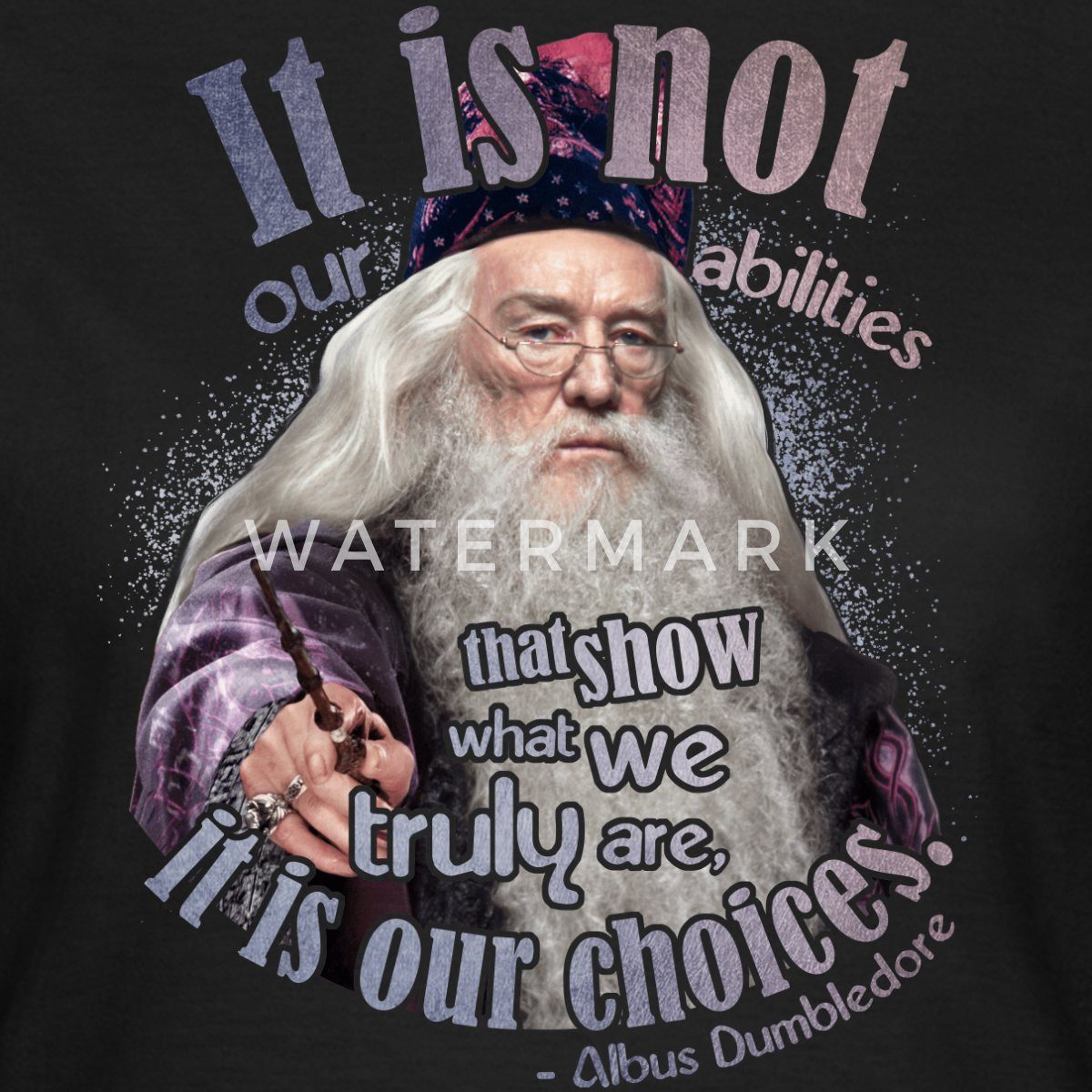 Spreadshirt T-Shirt Harry Potter Albus Dumbledore Zitat Frauen T-Shirt (1-tlg) Slim Fit, fällt klein aus