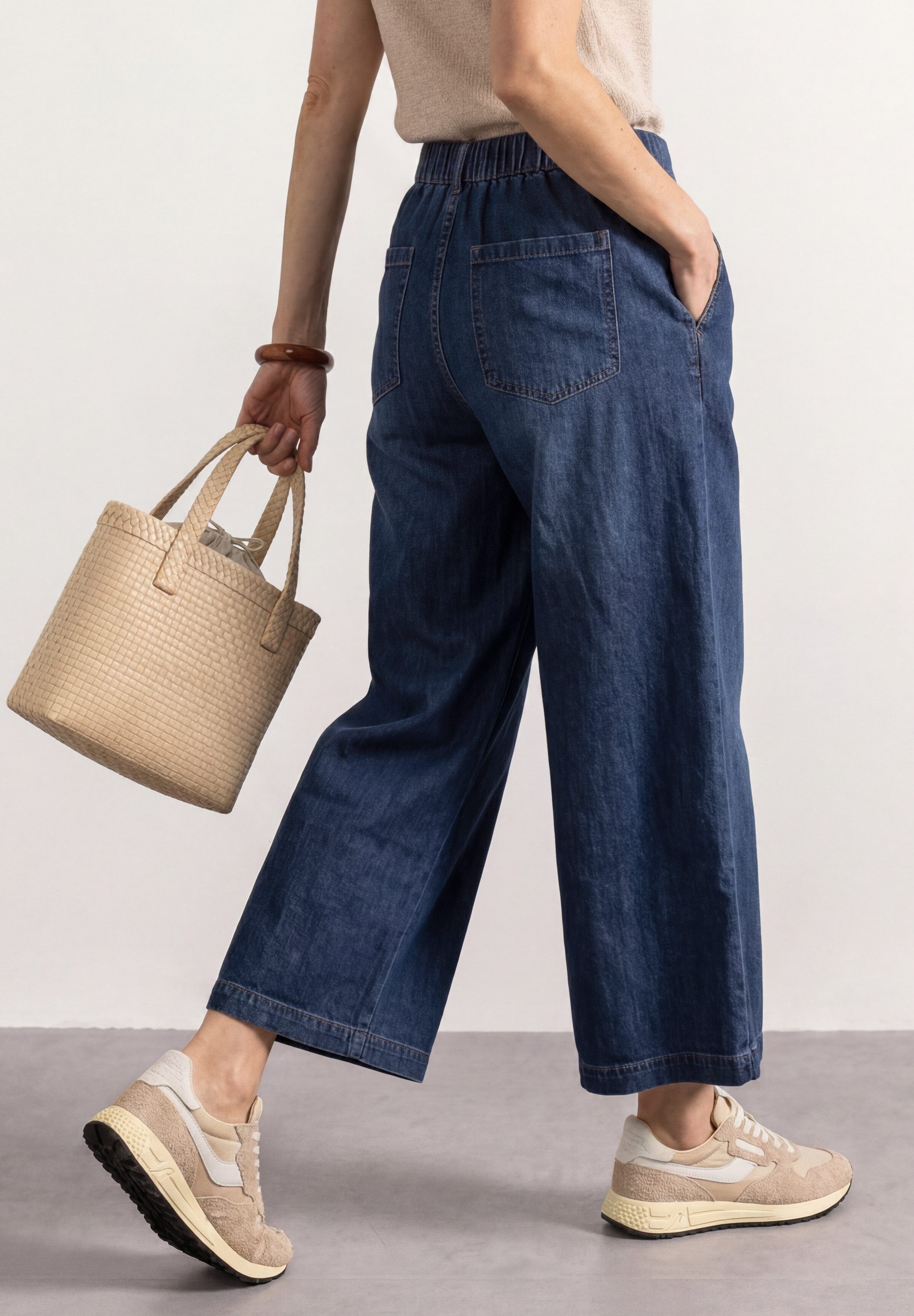 STREET ONE Loose-fit-Jeans aus Lyocell im Denim-Style