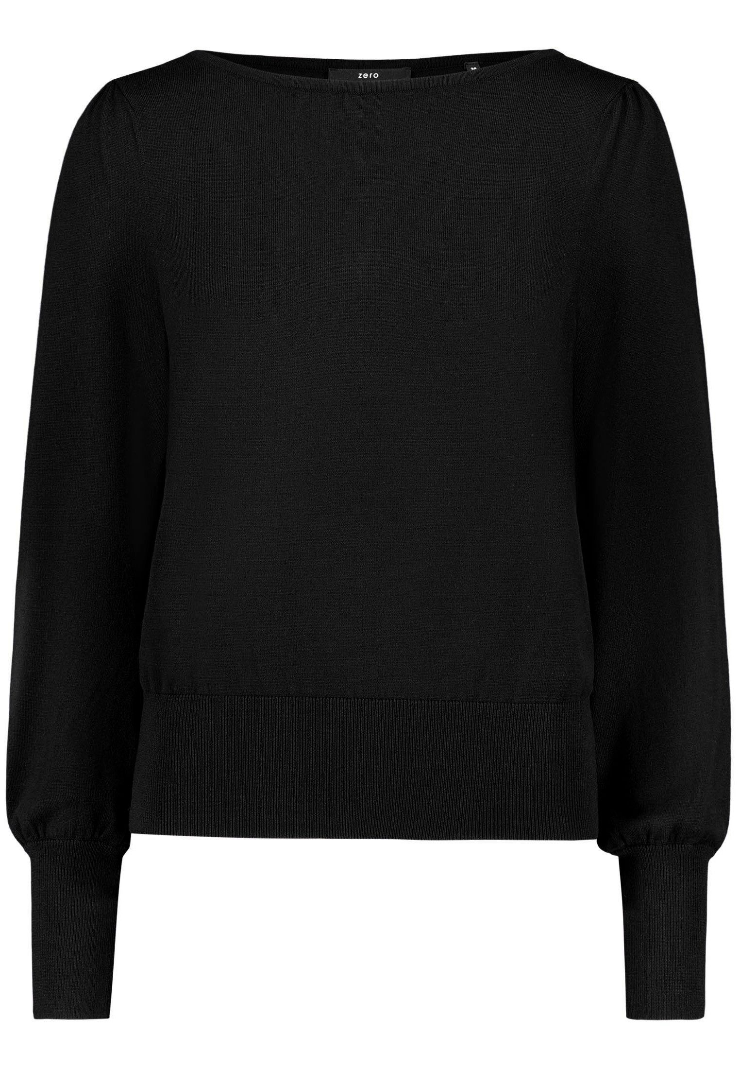 Zero Strickpullover Damen langarm (1-tlg) Struktur