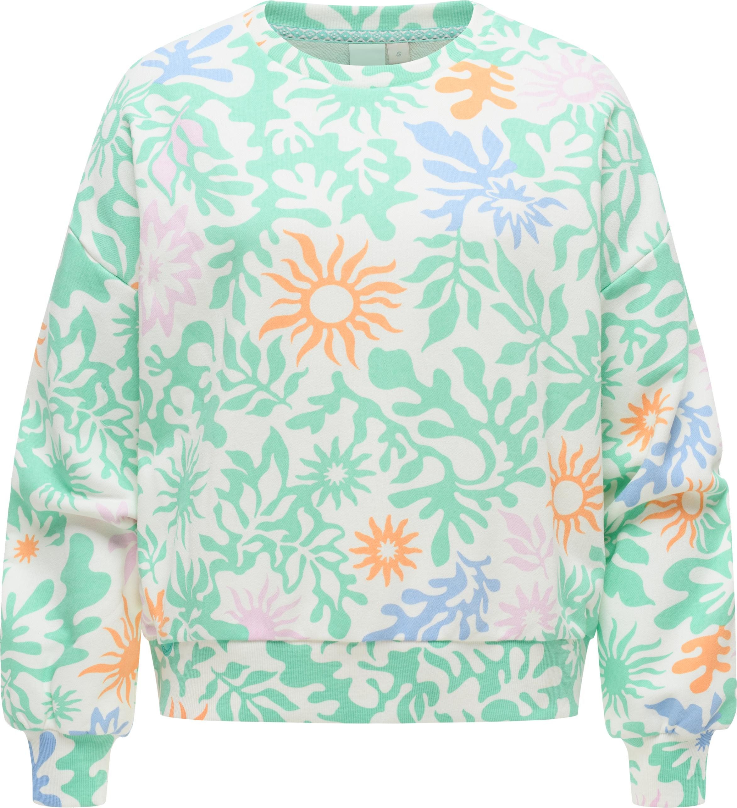 Ragwear Sweater Wuss Print lässiges oversized Damen Sweatshirt mit Allover-Print